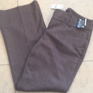 NY&CO size 10Petite brown herringbone pants BNWT